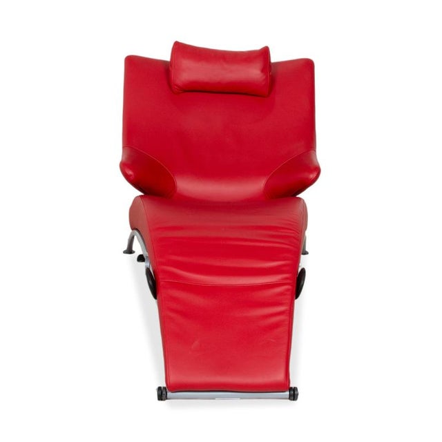 Solo 699 Armchair in Red Leather from Wk Wohnen For Sale - Image 12 of 16