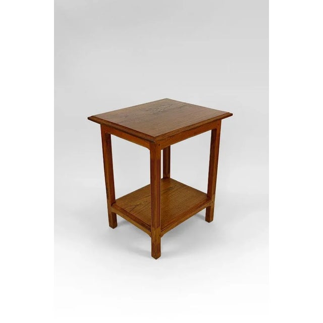 Art Nouveau Serving Table / Side Table in Oak, France, 1910s For Sale - Image 5 of 12
