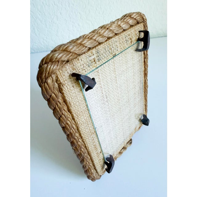 Audoux-Minet Style Rope & Nail Picture Frame For Sale - Image 11 of 12