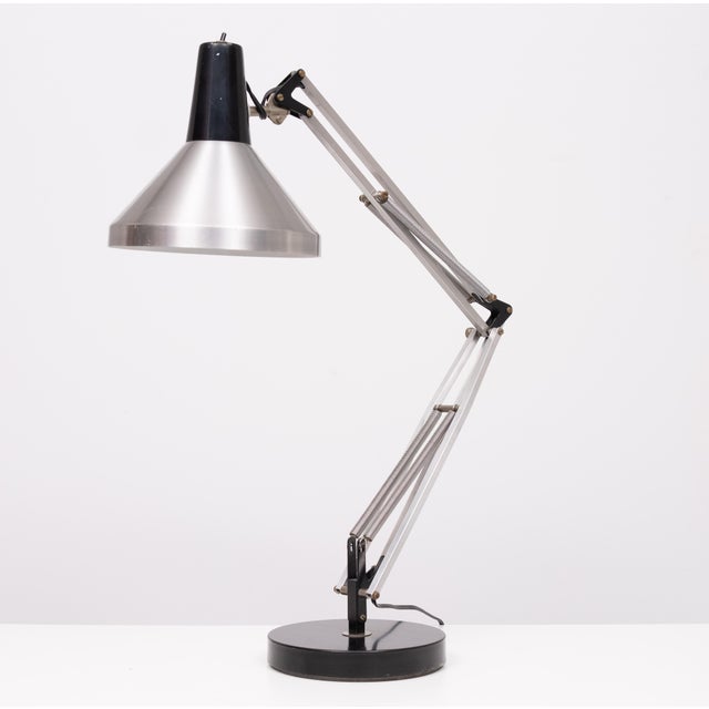 Silver Adjustable Architect Desk Lamp Model T9 from Hala, 1980s For Sale - Image 8 of 13