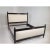 2010s Modern Cream Chenille Upholstered Cal King Size Bedframe For Sale - Image 5 of 5
