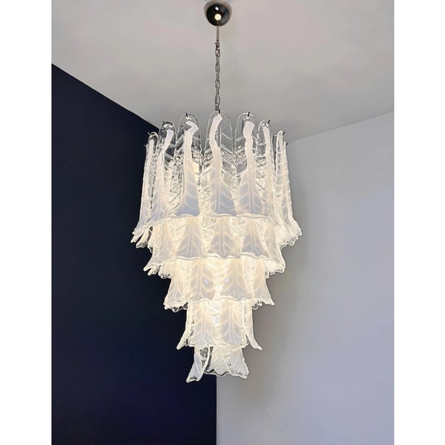 Vintage Italian Murano Chandelier in the style of Mazzega, 1990s For Sale - Image 13 of 18