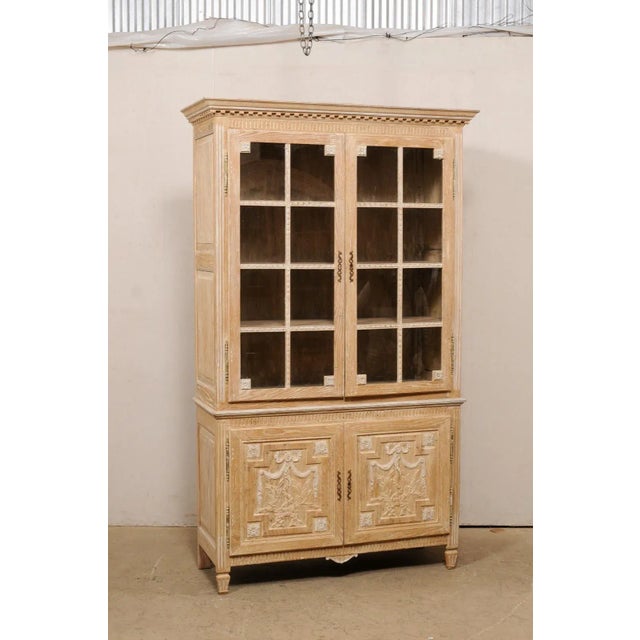 Mid 20th Century Mid 20th Century French Tall Neoclassical-Style Wood Cabinet For Sale - Image 5 of 12