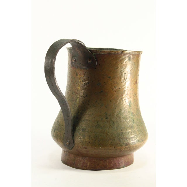 19th C. Hand Hammered Copper Pitcher Jug, For Sale In Houston - Image 6 of 18