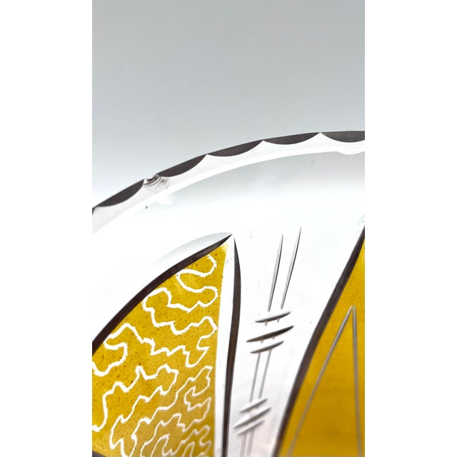 Antique Bohemian Biedermeier Crystal Vase attributed to Moser Carlsbad, 1850 For Sale - Image 13 of 16