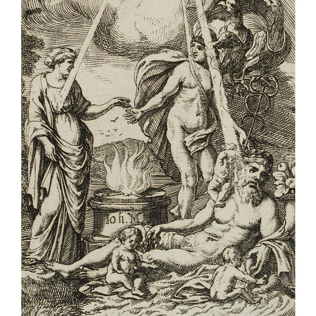 J. Meyer, Symbol of the Chest, Apollo on the Chariot, 17th-Century, Etching For Sale - Image 3 of 4