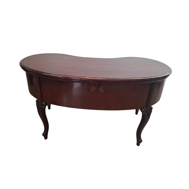 Bean-Shaped Desk and Tub Chair, 1960s, Set of 2 For Sale - Image 10 of 13