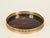 Round Tray in 24k Gold-Plated Brass and Tortoiseshell Acrylic Glass from Dior, Italy, 1970s For Sale - Image 12 of 13