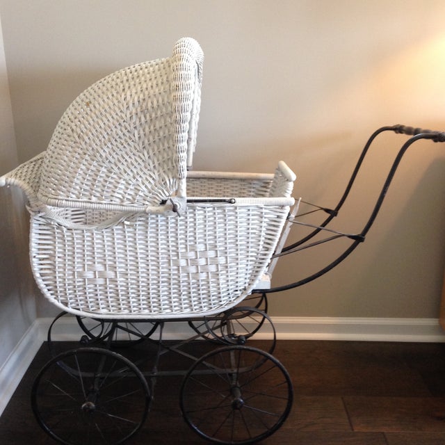 Early 1900s Antique Wicker Baby Carriage Chairish