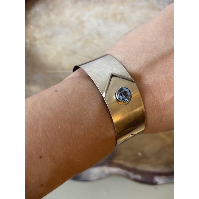 Art Deco 935 Silver Bangle with Laurin Hallmark by Eugen Dettinger Pforzheim, Germany, 1930s For Sale - Image 10 of 12