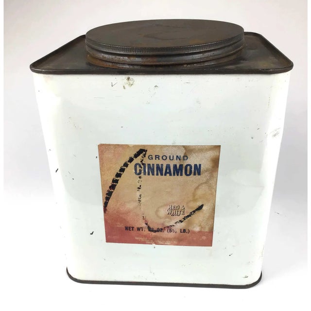 Very large vintage tin or canaster perfect for storing your tea bags or coffee grounds. Not many of these around so get it...