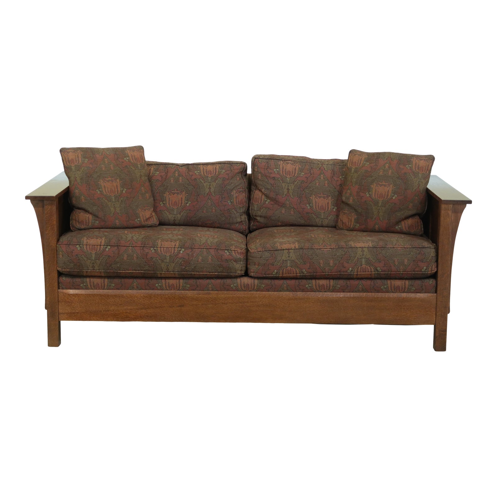 Stickley Mission Oak Arts & Crafts Style Sofa Chairish