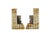 Vintage Mid-Century Modern Hand Carved Mexican Onyx and Marble Bookends. Featuring geometric fluted pillars and...