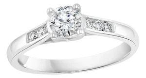 0.75 Carat Diamond Traditional Ring/Band 14 Karat White Gold