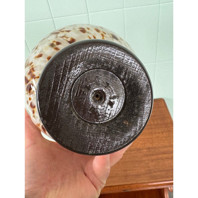 Vintage Glass Sphere on Wooden Base by Alain Delon, 1970s For Sale - Image 10 of 14