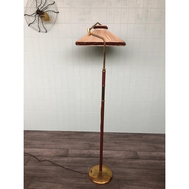 Vintage Adjustable Brass Floor Lamp, Italy, 1950s For Sale - Image 9 of 18