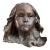 1980s Original Bronze Sculpture of a Girls Head, Marked “Andrea, Sculpted ‘84” For Sale