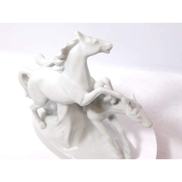 Carl Scheidig Galloping Horses – Gräfenthal German Porcelain Sculpture For Sale - Image 11 of 18