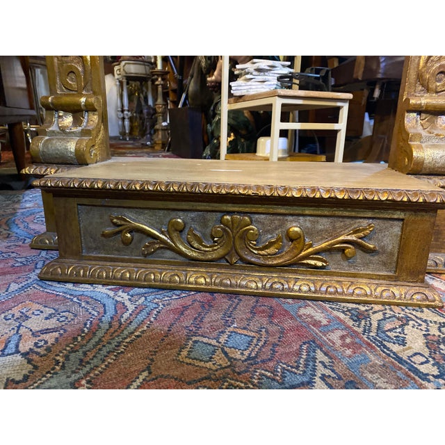 Gold Vintage Wall Unit in Chestnut, 1950s For Sale - Image 8 of 18