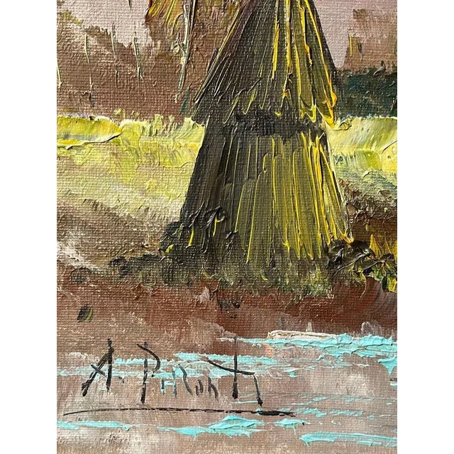 Aldo Pironti, Rural Scene, 20th Century, Oil on Canvas, Framed For Sale - Image 4 of 8