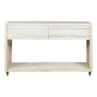 Imperial Grove Outdoor Solid Teak Wood, Natural Look Kitchen Island For Sale