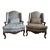 Antique French Regency Bergere Armchairs, Walnut Hand-Carved in France, 18th Century, a Pair For Sale