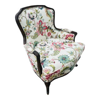 Vintage Custom Upholstered French Chair For Sale