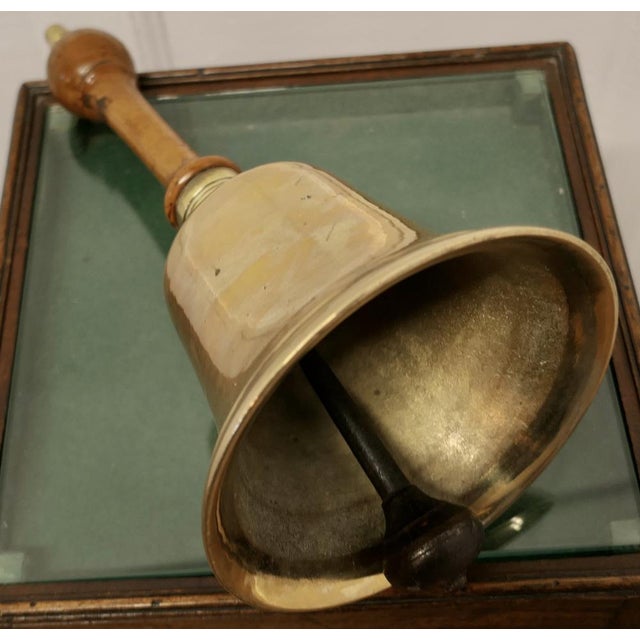 Antique Brass Hand Bell For Sale - Image 6 of 7
