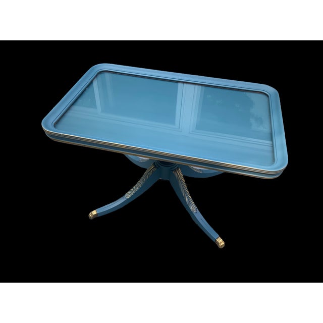 Imperial Grand Rapids Mahogany Removable Glass Top Tea/Butlers Table