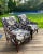 Textile Custom Upholstered Chairs, a Pair For Sale - Image 7 of 12