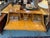 Maitland - Smith Maitland-Smith Leather Clad British Campaign Desk With Steel Sword Base, Vintage For Sale - Image 4 of 12