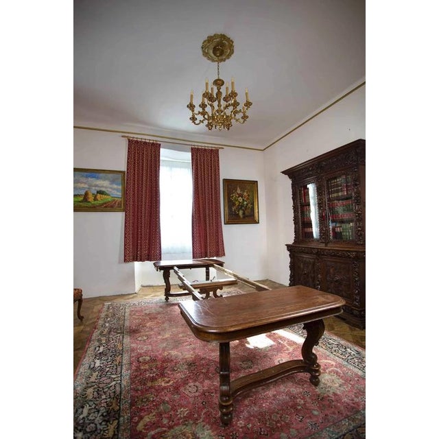 2000 - 2009 19th Century French Louis XV Extendable Dining Table For Sale - Image 5 of 7