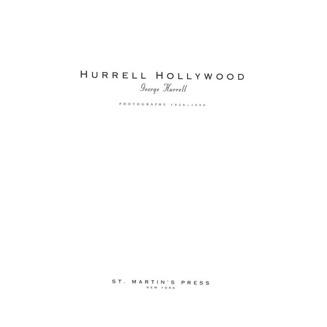 HURRELL, George w/ 140 plates St. Martin's Press 1992 First Edition 14" x 10 3/4" From the 1920s onward, no Hollywood...