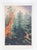 Rustic Vintage Mid 20th Century Forest Fire Watercolor Painting For Sale - Image 3 of 3