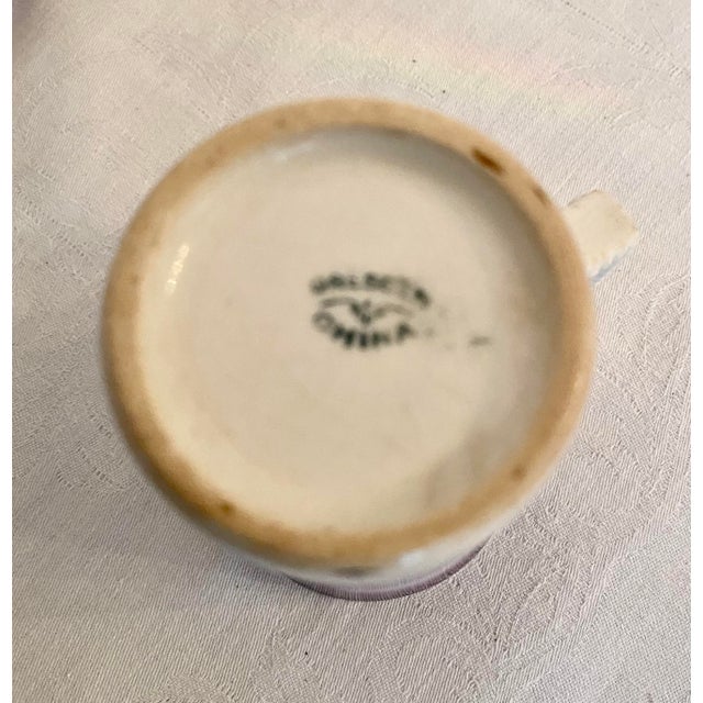Traditional Antique Dresden China Grape Motif Mugs - Set of 4 (C. 1890- 1915). For Sale - Image 3 of 12