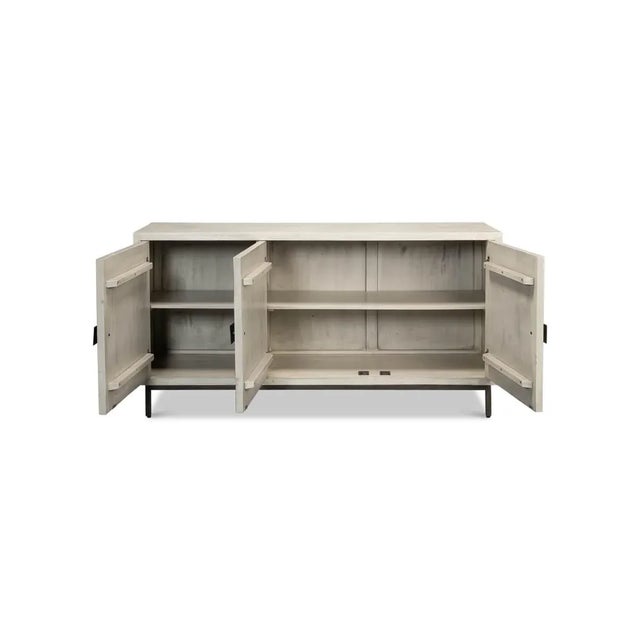 Modern Grey Modern Credenza For Sale - Image 3 of 10