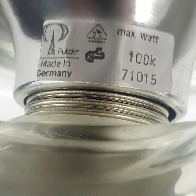 Glass Vintage Glass Sconce by Peill & Putzler For Sale - Image 7 of 9