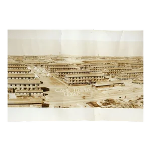 Antique 64" Eugene Goldbeck Panoramic Photo 1917 Camp Travis Wwi San Antonio