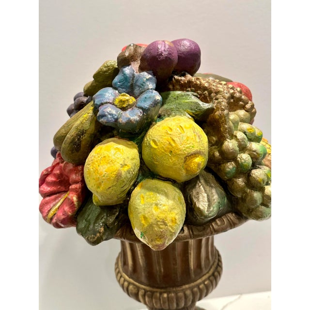 Late 20th Century Vintage Urn With Fruit For Sale - Image 5 of 13