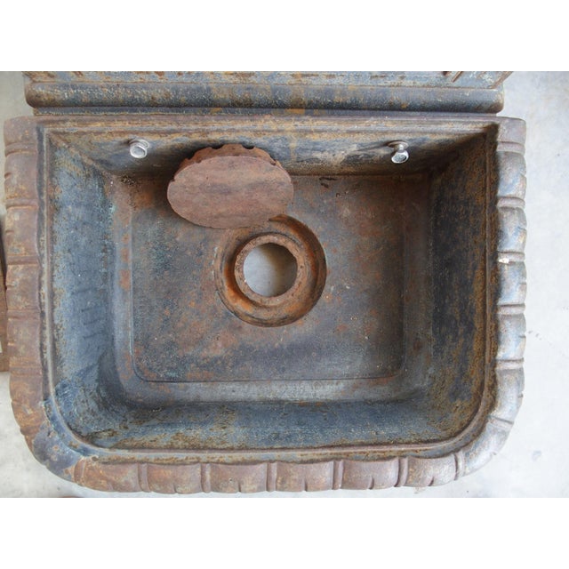 Small Cast Iron Fountain From Toulouse, France, 20th Century For Sale - Image 9 of 12