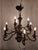 Mid 20th Century Mid 20th Century 9 Arm Antique Bronze Finish Chandelier For Sale - Image 5 of 12