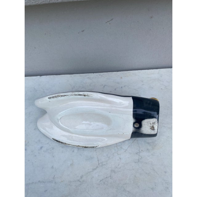 Large French Majolica Cicada Wall Pocket Circa 1950 For Sale - Image 4 of 5