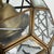 Art Deco Italian Revival Brass and Beveled Glass Lantern, 1970s For Sale - Image 10 of 18