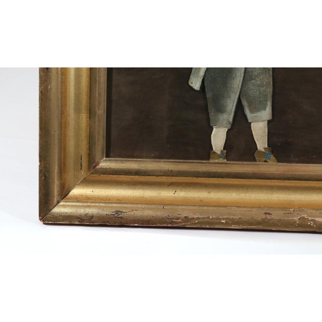 Textile American Fabric and Paper Figure of a Gentleman, First Half of the 19th Century For Sale - Image 7 of 9