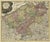 Antique Map of Flanders by Homann Heirs, 1735 For Sale