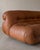Beautiful 1970s Afra and Tobia Scarpa Soriana Sofa for Cassina, Italy. In a gorgeous burnt orange leather upholstery with...