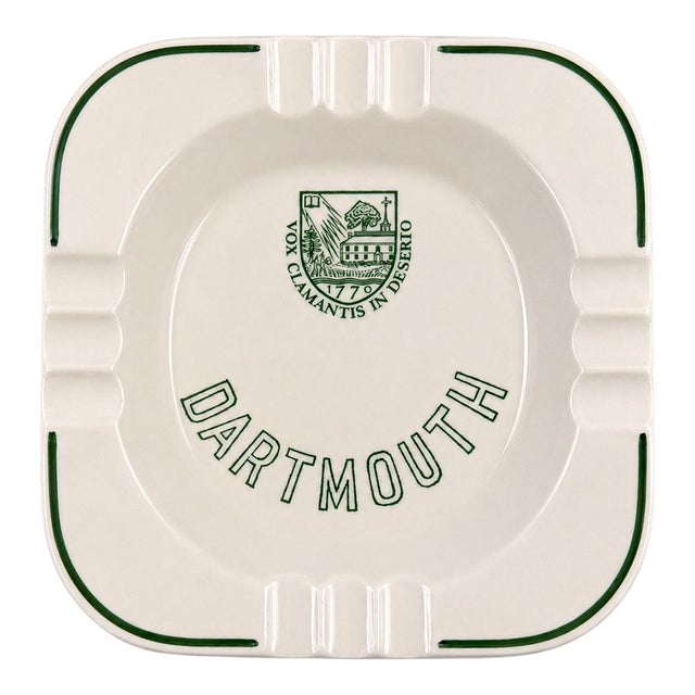 Vintage Dartmouth College Ceramic Ashtray Catchall Dish For Sale