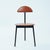 Mid-Century Modern Leather Tripod Chairs from Linea Veam, Italy, 1980s, Set of 6 For Sale - Image 3 of 18