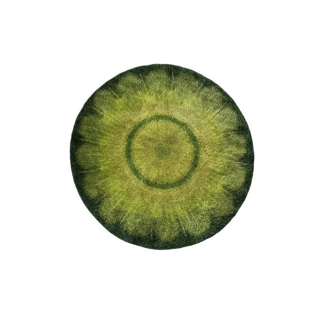 Round Green Rug from Desso, 1970s For Sale - Image 12 of 12