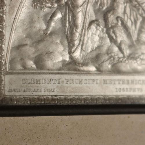 Metal Giuseppe Ferraris, Bas-Relief, Metal For Sale - Image 7 of 13